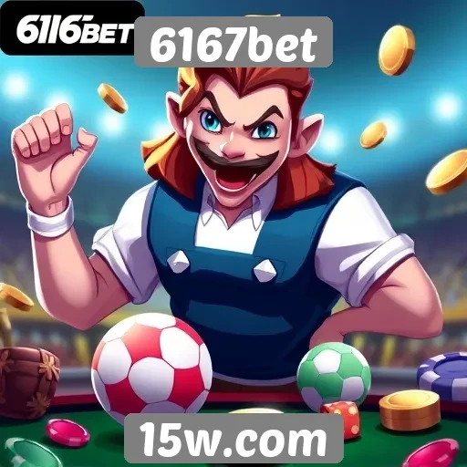 Variedade de jogos disponíveis na 6167bet